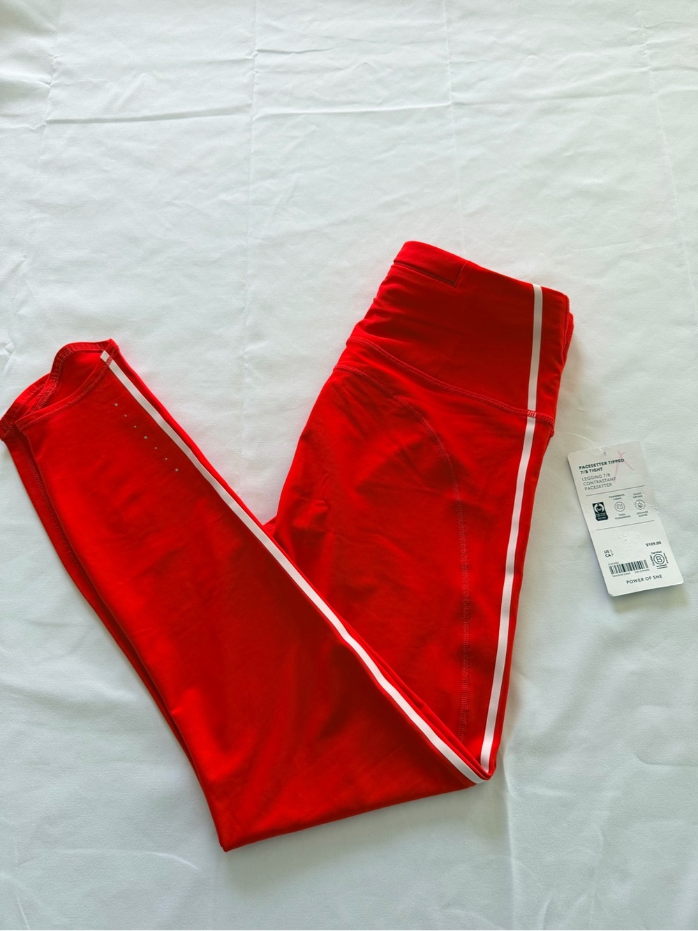 NWT Athleta Pacesetter Tipped 7/8 Tights/ Leggings. Size S